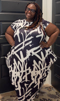 Black and White Maxi Dress