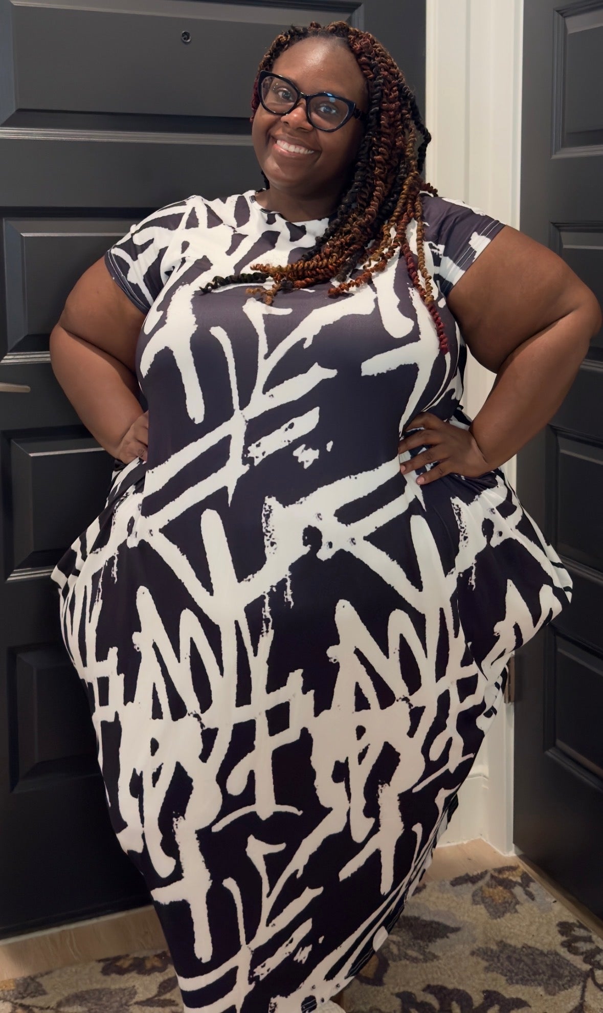 Black and White Maxi Dress