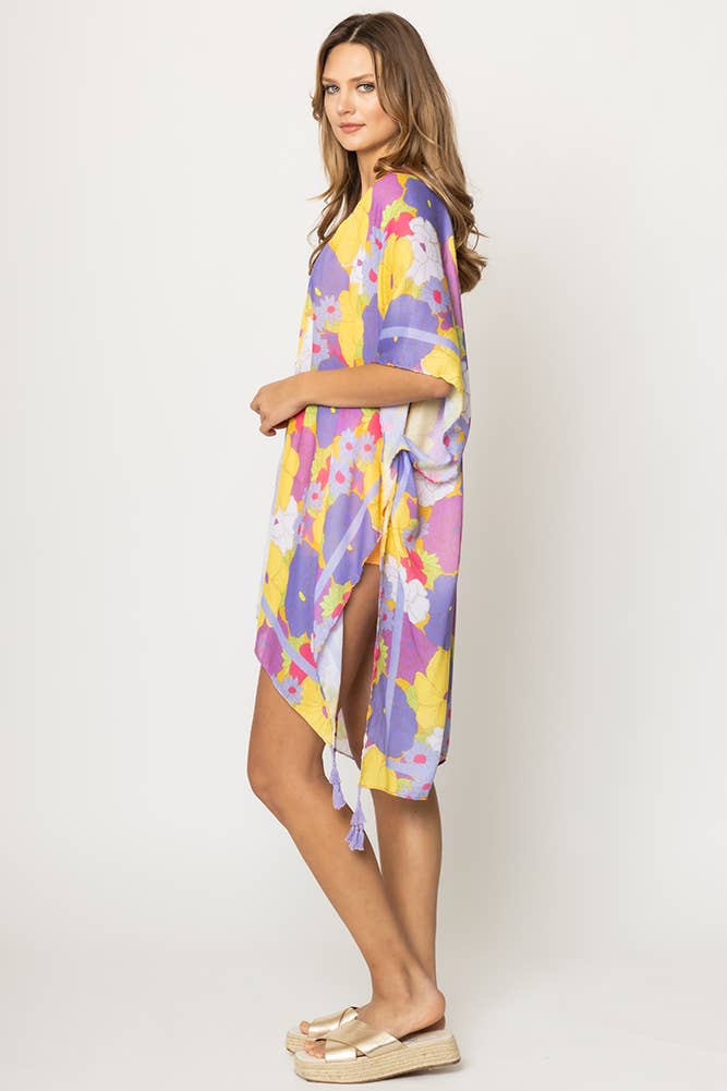 Lavender Floral Kimono