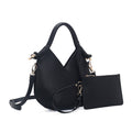 Royal Edition Shoulder Bag and Wallet: Black