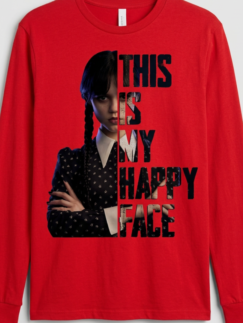 Wednesday’s Happy Face Shirt