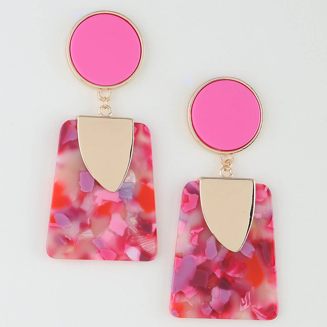 Retro Flake Frame Fashion Earrings: GPK