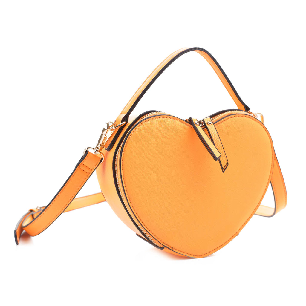 Elite Heart Crossbody: Orange