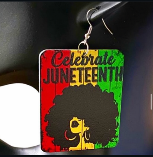 Celebrate Juneteenth - Afro Earrings