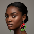 Gye Nyame Wooden Earrings