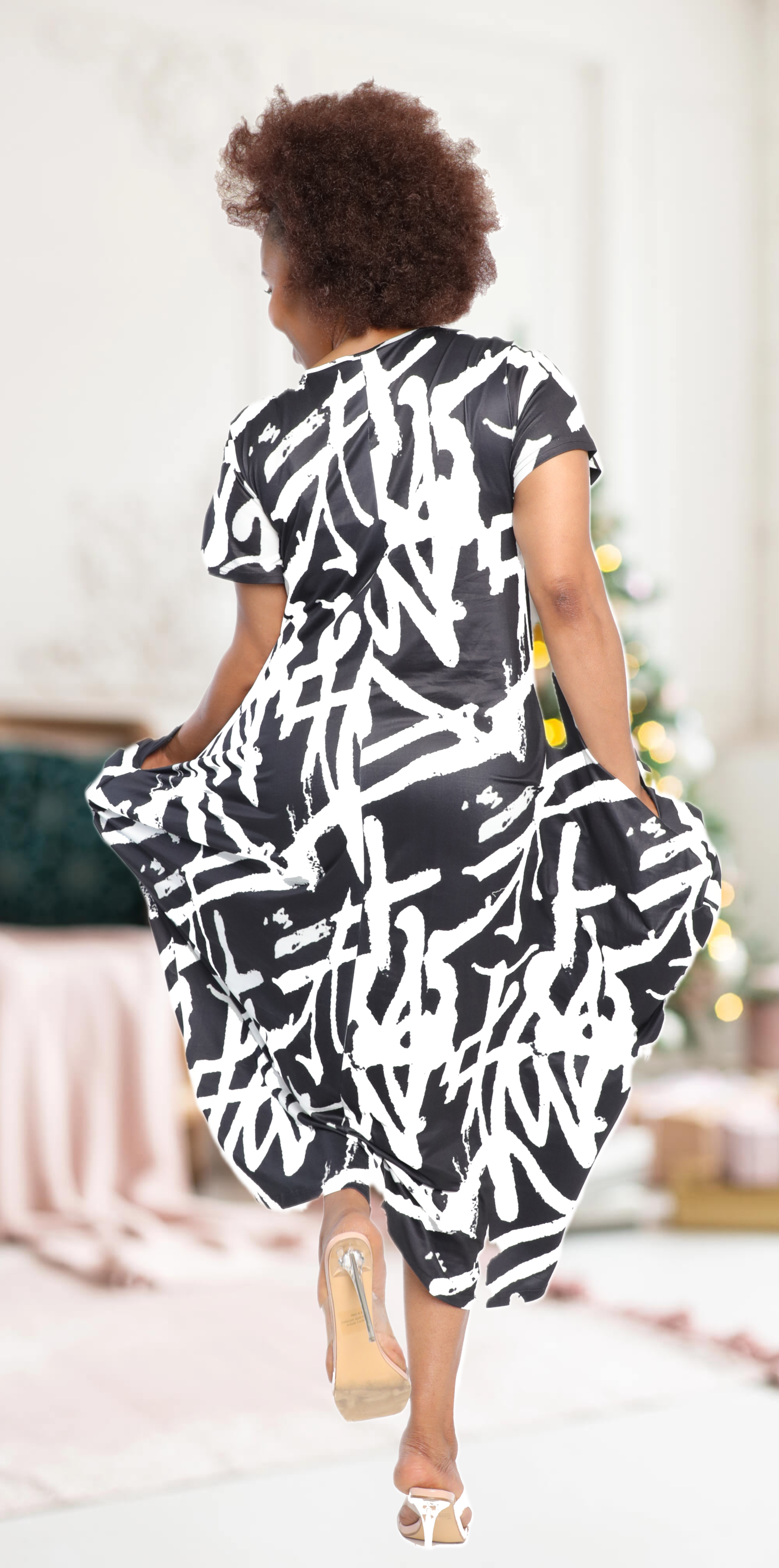 Black and White Maxi Dress