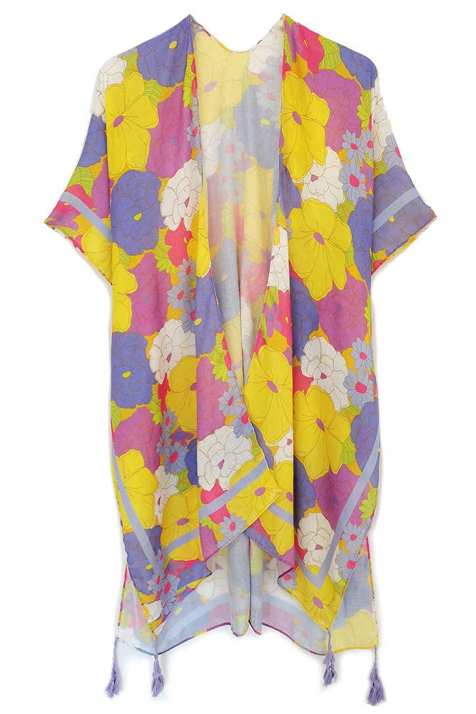 Lavender Floral Kimono