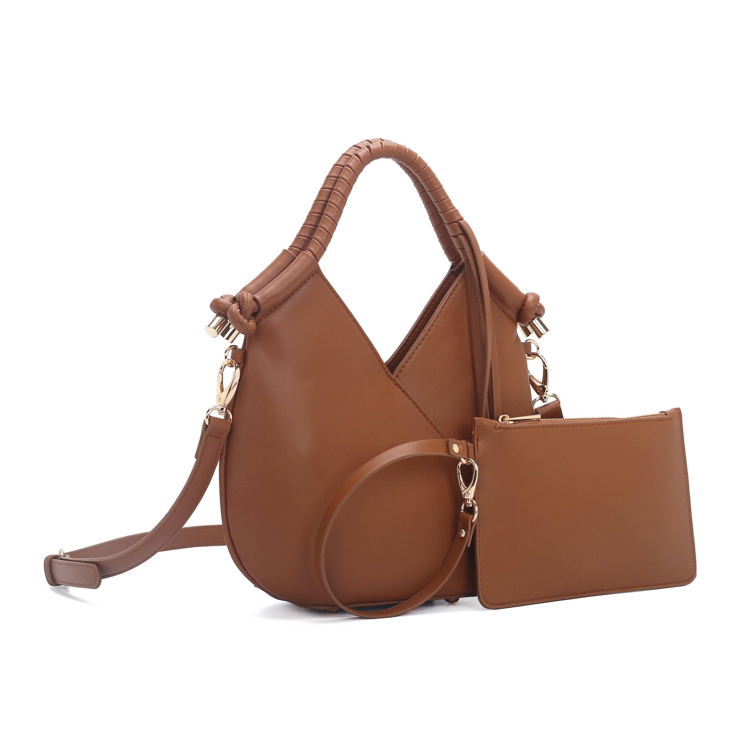 Royal Edition Shoulder Bag and Wallet: Brown