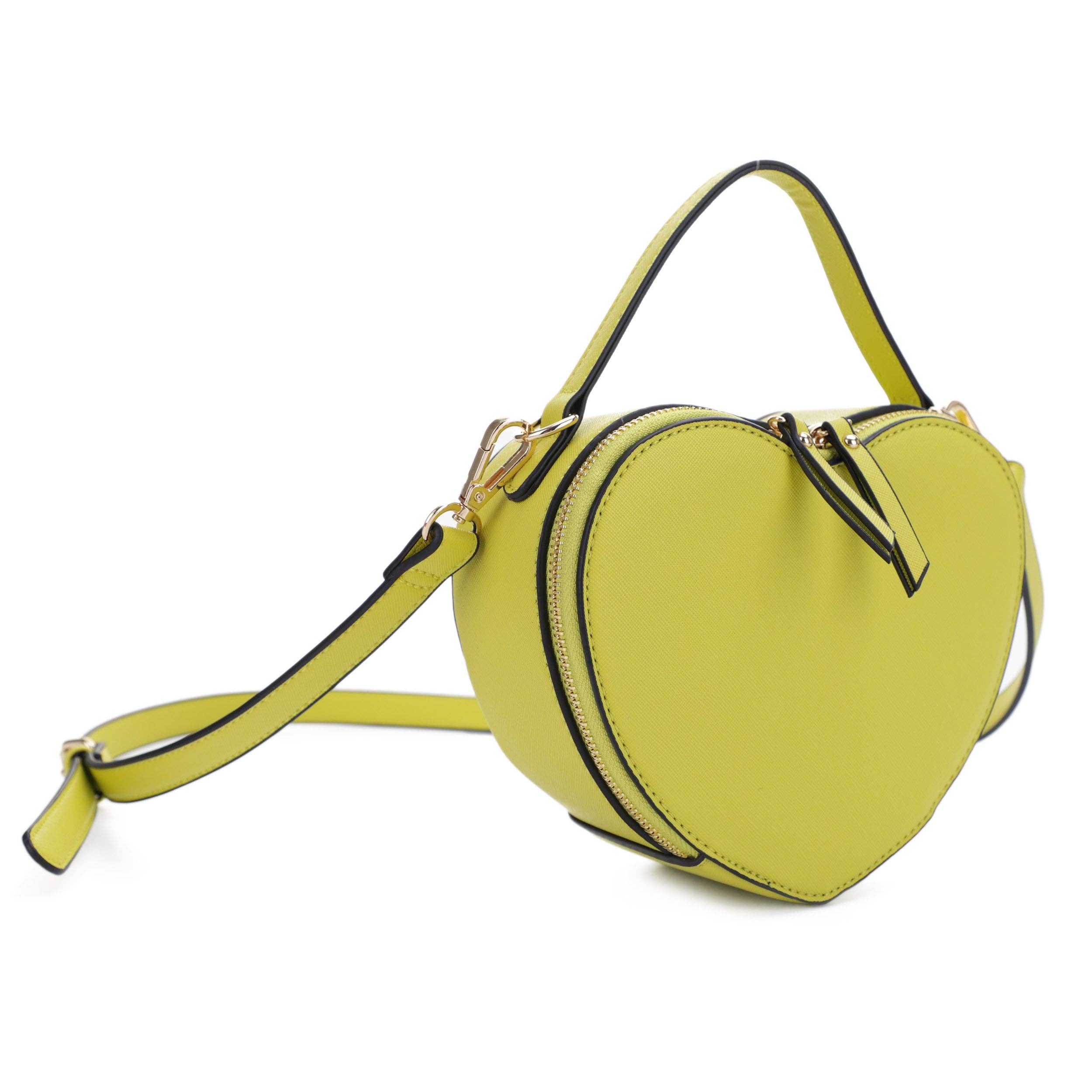 Elite Heart Crossbody: Lime
